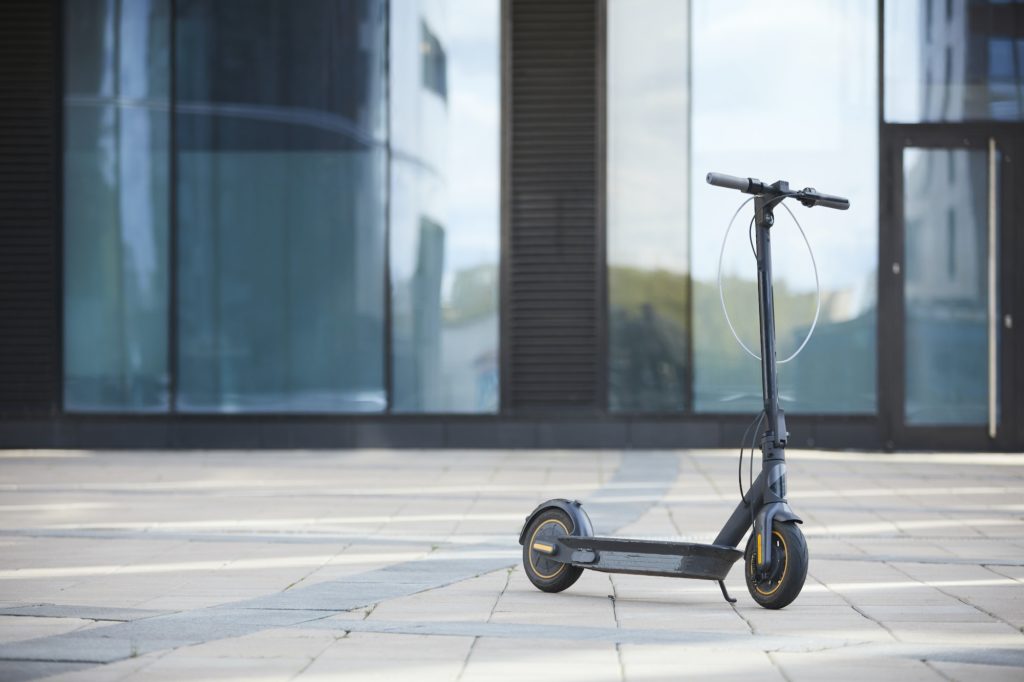 Electric Scooter in Urban Setting
